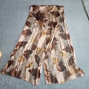 Elegant Leaf Pattern Scarf 54x11